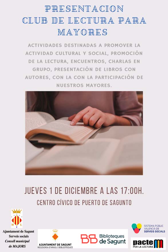 L'Ajuntament crea el Club de Lectura per a Majors