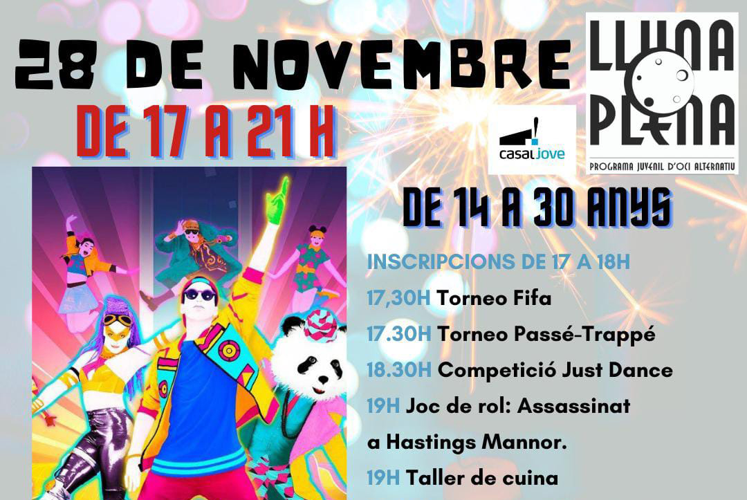Arriba al Casal Jove la quarta jornada del Lluna Plena