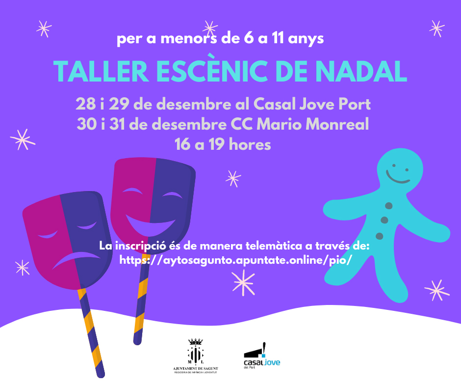 Arriba el Taller Escènic de Nadal organitzat per Joventut i Infància