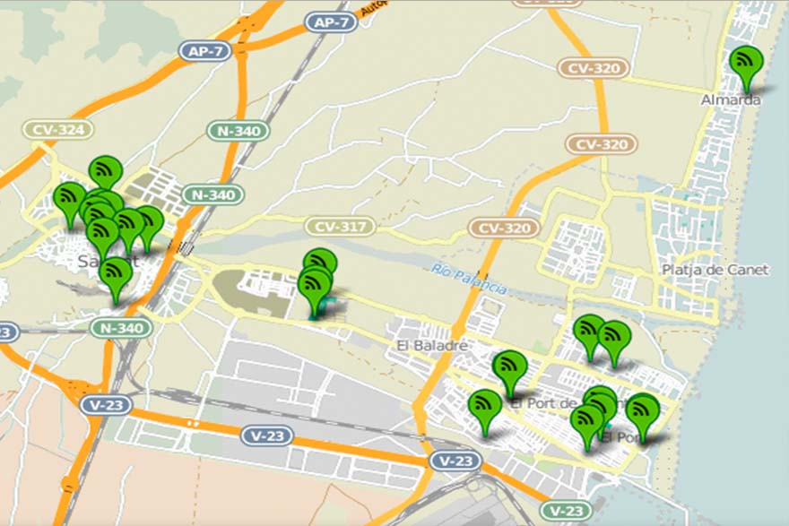 SaguntWiFi aconseguix nous espais municipals i amplia la seua oferta d'accés a Internet