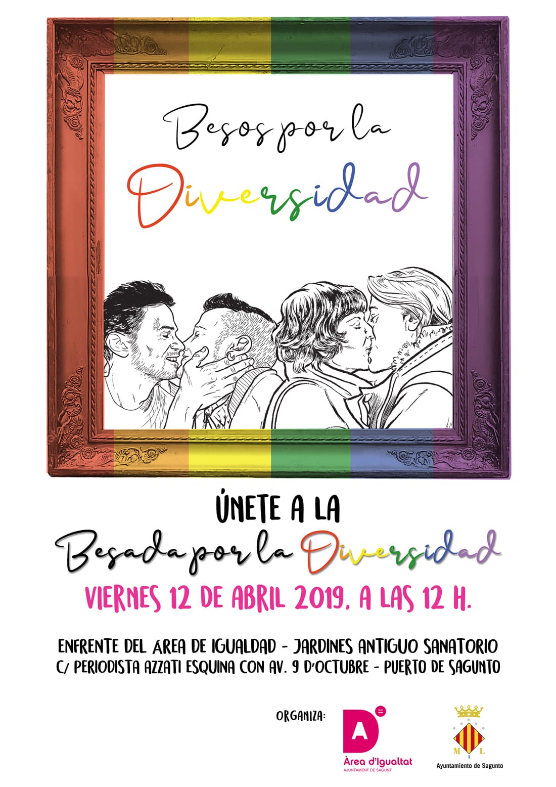  El artista Zarva Barroso expone su proyecto ‘Besos por la diversidad’ en el área de Igualdad 