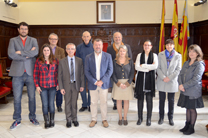 L'alcalde de Sagunt rep l'alcalde de Millau en el consistori