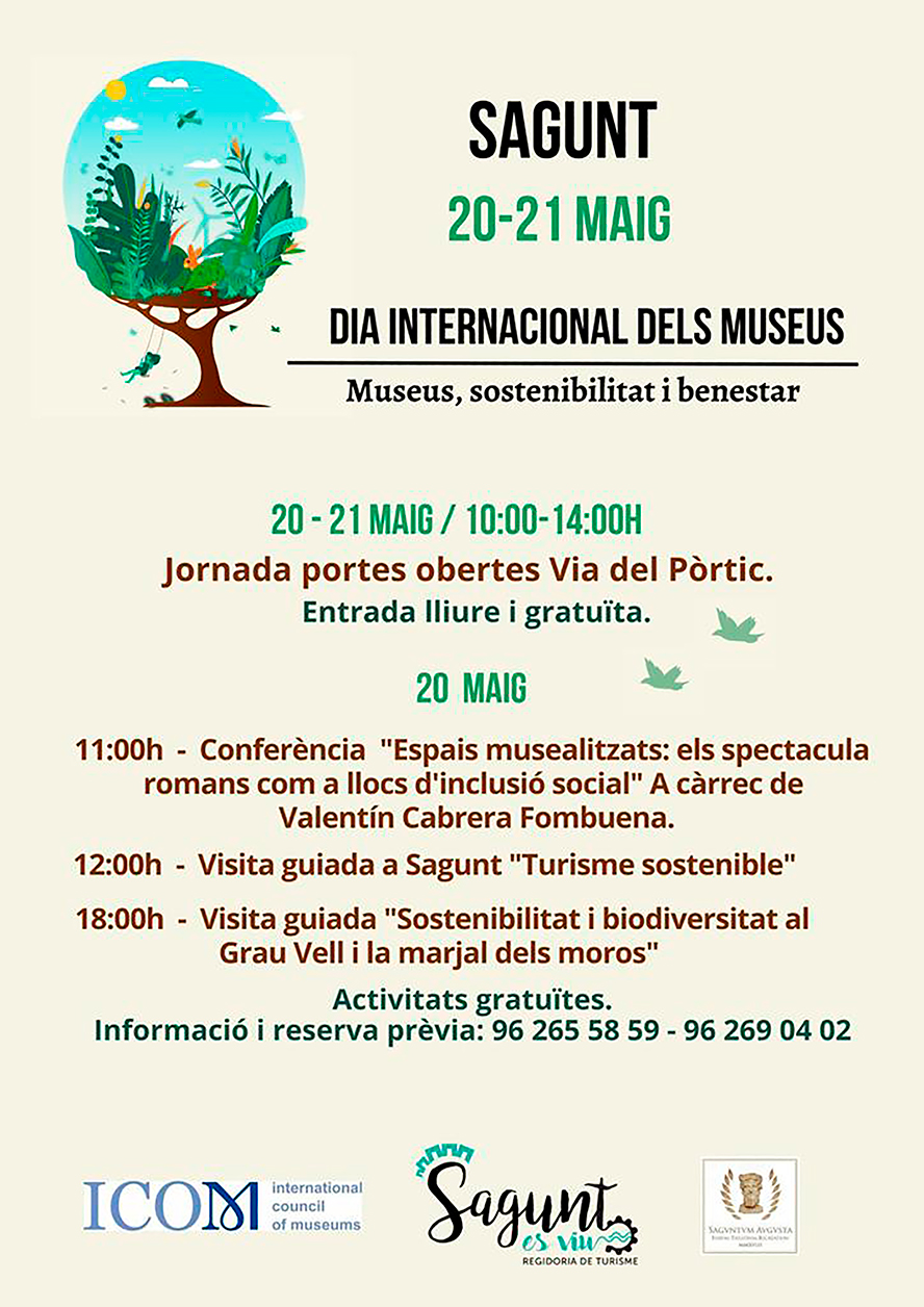 Visites guiades i jornades de portes obertes en els espais arqueològics de Sagunt pel Dia Internacional dels Museus