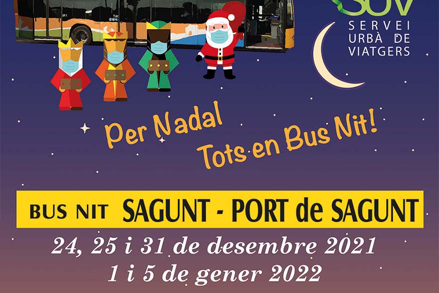 L'Ajuntament amplia el servici de Bus de Nit durant les festes de Nadal