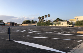 Finalitzen les obres d'asfaltat i senyalització de l'aparcament de la platja del Port de Sagunt