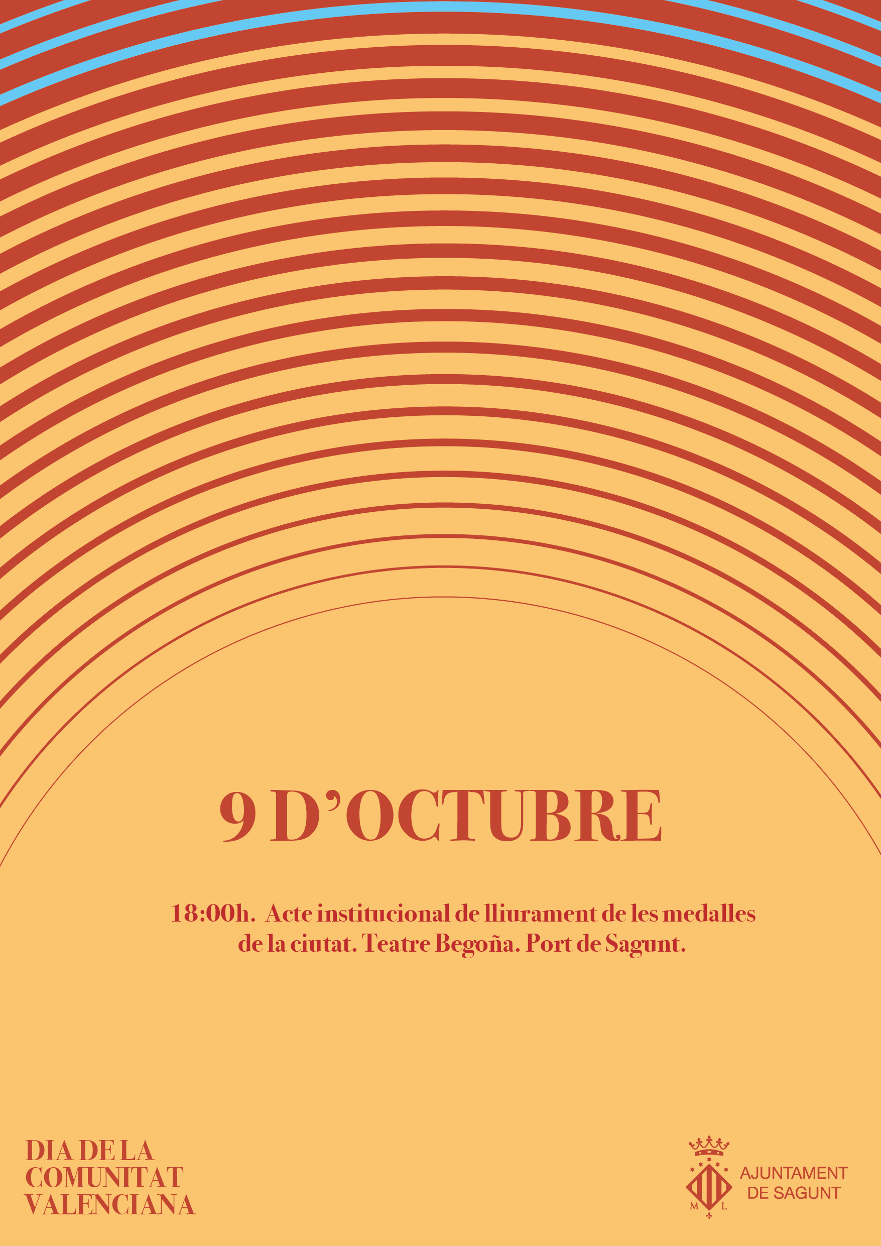 La festivitat del 9 d'Octubre acollirà este diumenge l'acte institucional de lliurament de les Medalles de la Ciutat