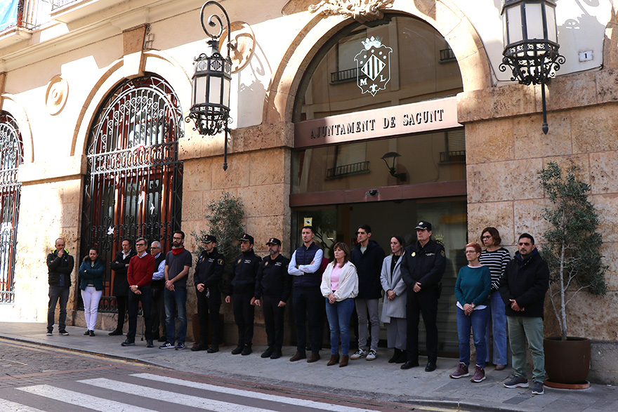 Sagunto conmemora en silencio el Día Europeo en Memoria de las Víctimas del Terrorismo