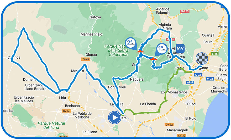 El 3 de febrer es tallarà l'avinguda Sants de la Pedra des de Pedres Blaves fins al col·legi Cronista Chabret per la Volta Ciclista a la Comunitat Valenciana