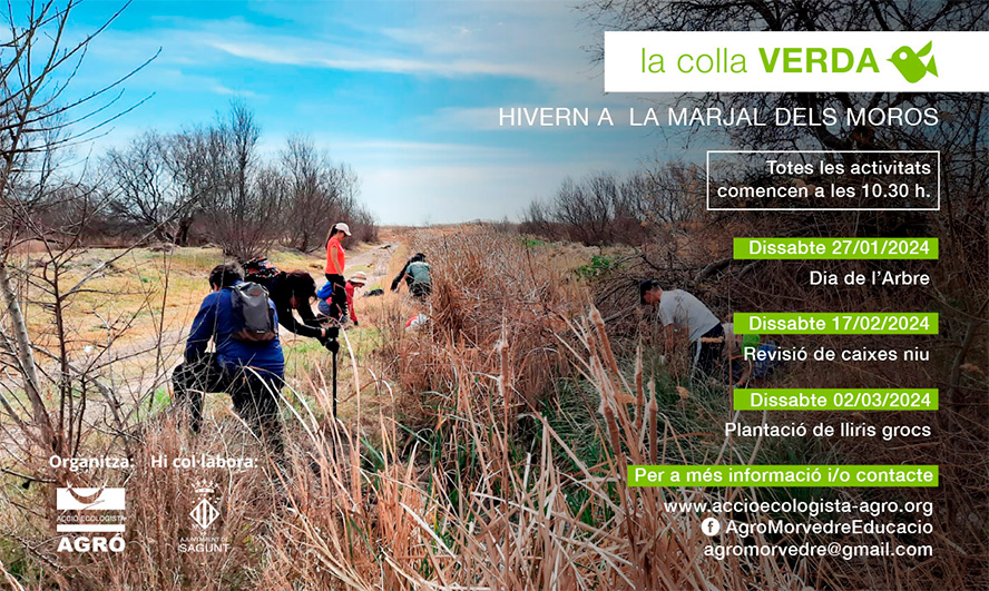 La Colla Verda celebra los 40 años de AE-Agró defendiendo la Marjal dels Moros