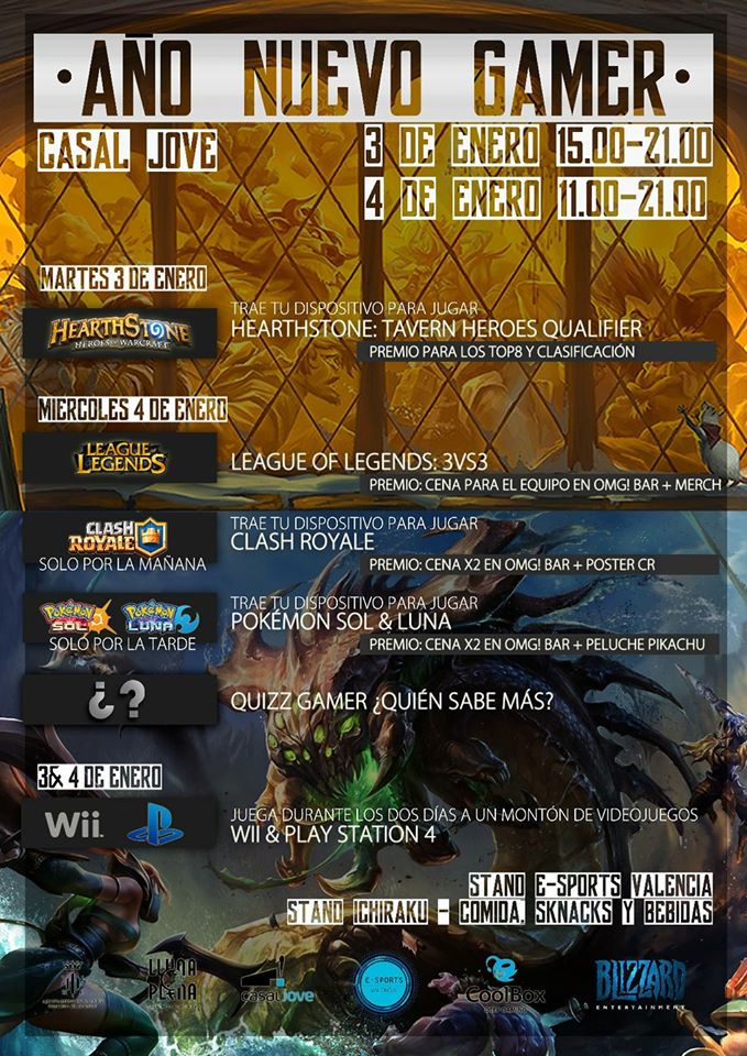El Año Nuevo Gamer trae a Sagunto competiciones de videojuegos y premios