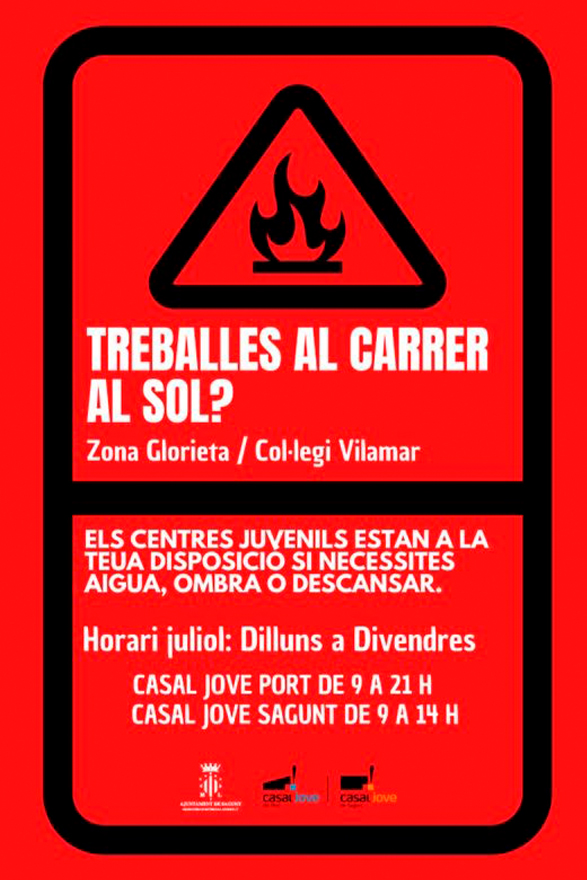 El Casal Jove oferix els seus espais davant l’onada de calor que es patix estos dies a tot el país