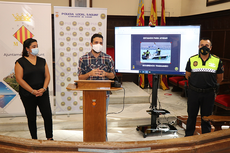 La Policia Local realitza un total de 4.276 servicis en la campanya de platges de 2020