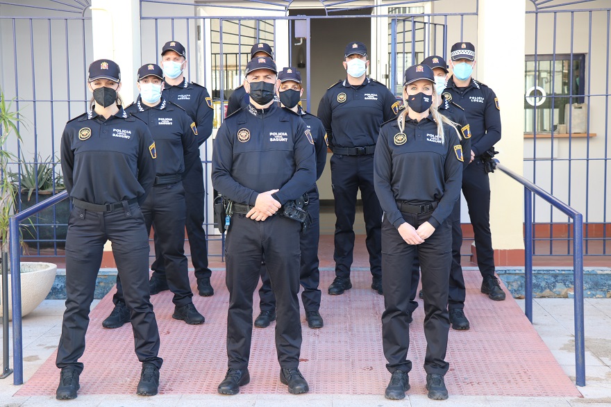 Hui s'han incorporat 11 nous agents a la Policia Local de Sagunt