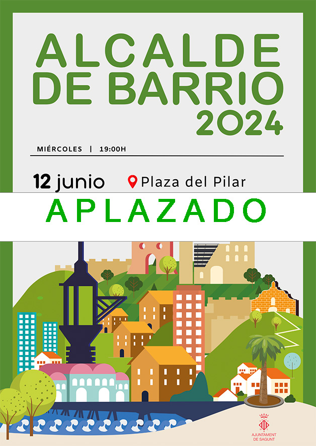 Aplazado el Alcalde de Barrio previsto para hoy