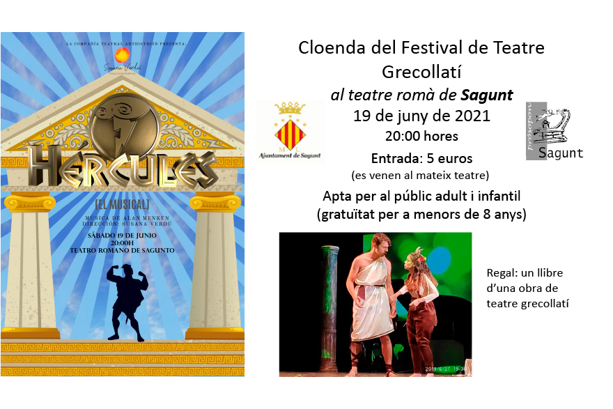 El musical 'Hércules' posa punt final a la XXIV bis edició del Festival de Teatre Grecollatí de Sagunt