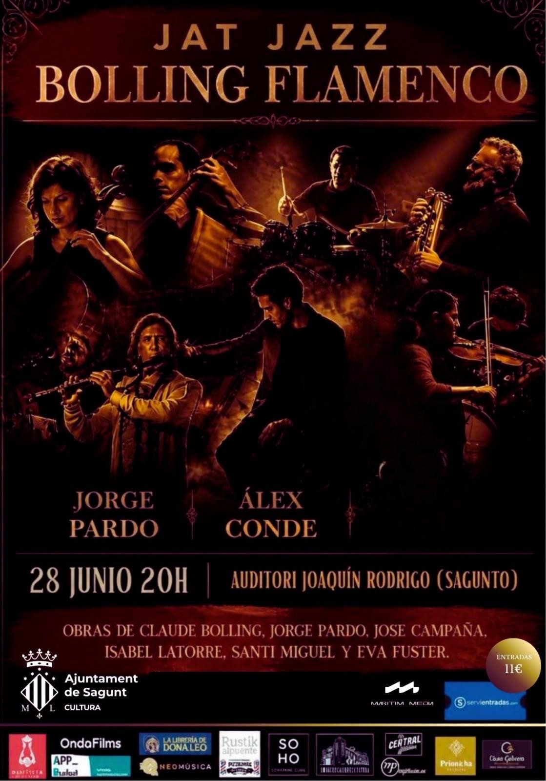 Estreno de Jat Jazz Bolling Flamenco con Jorge Pardo y Álex Conde en Sagunto