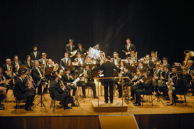 La banda sinfónica de la Lira Saguntina graba un nuevo volumen de pasodobles dedicado a las Falleras Mayores de la Federación Junta Fallera de Sagunto