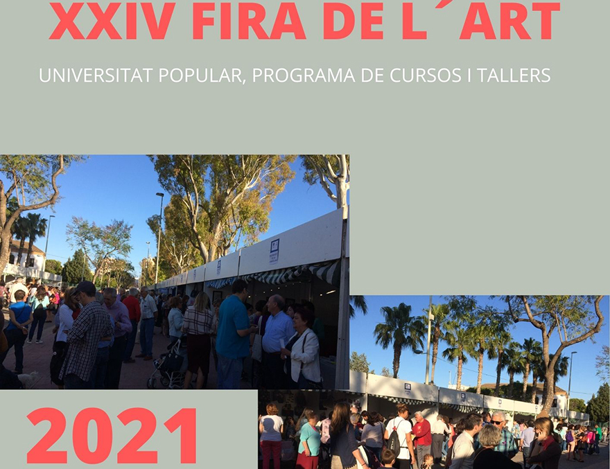 La Universitat Popular conclou el seu curs 2020/2021 amb la tradicional 'Fira de l'Art', enguany dedicada a l'art i a la salut en temps de pandèmia