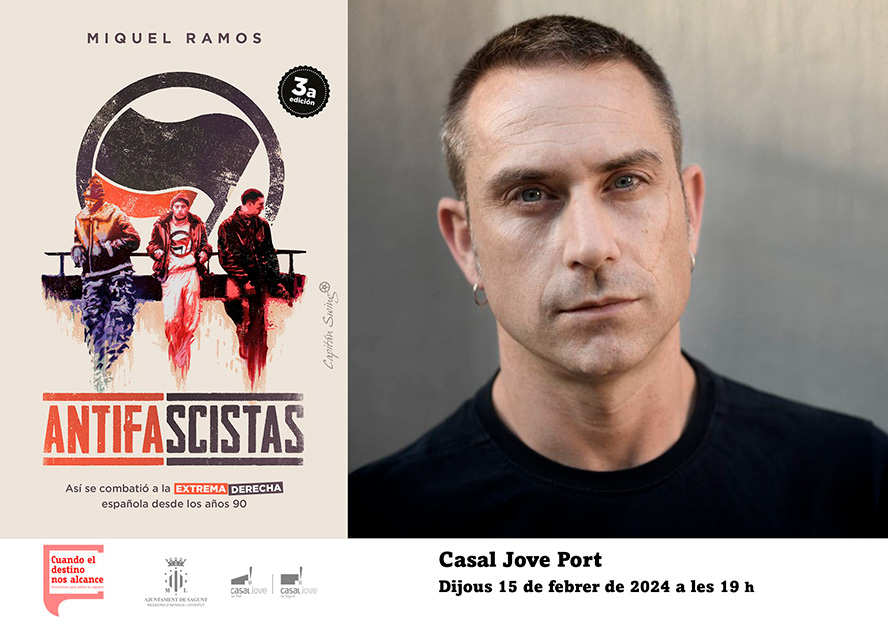 Miquel Ramos presenta su libro "Antifascistas" dentro del ciclo ‘Encuentros para evitar la ceguera’ 