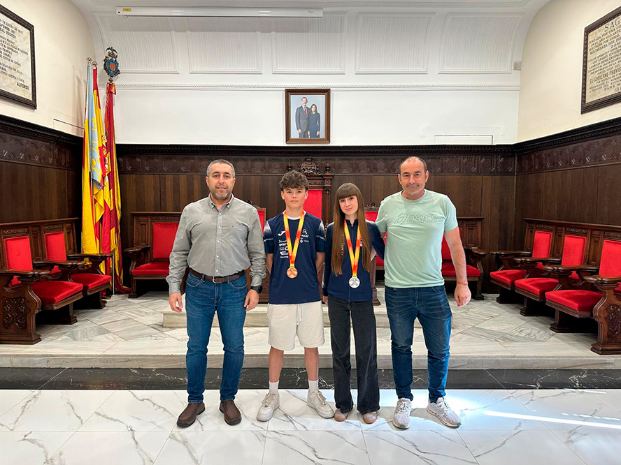 Naia Portolés i Joaquim Bodineau, referents nacionals sub16 de l'atletisme local