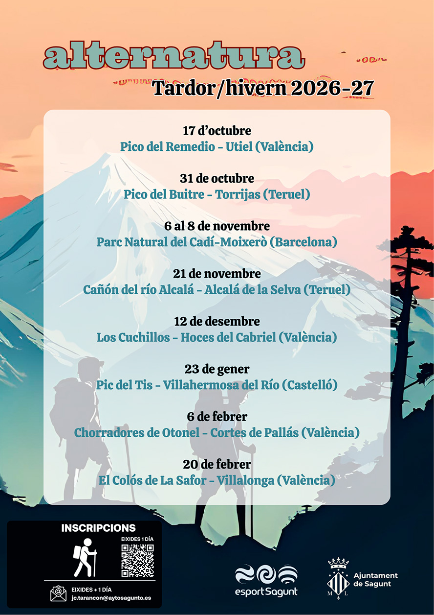 Deportes presenta la programación de otoño-invierno del programa Alternatura