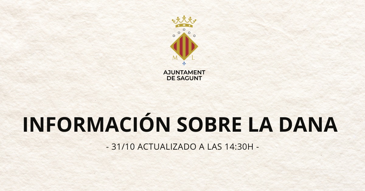 INFORMACIÓ SOBRE LA DANA 