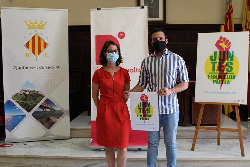 Avui s’ha presentat la campanya municipal ‘Juntes Fem Millor Paella’ amb motiu del Dia de l’Orgull LGTBI 