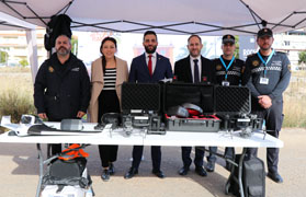 La Policia Local de Sagunt participa en una prova pilot amb drons sobre ciberseguretat organitzada per l'Autoritat Portuària de València