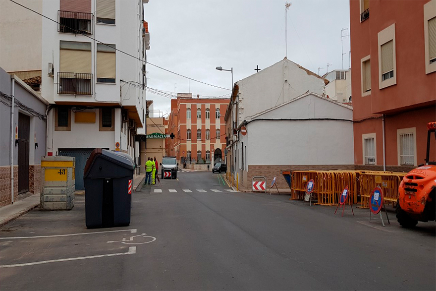 Comencen les obres per millorar l'accessibilitat al carrer Emilio Llopis, plaça Districte i adjacents