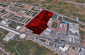 Los terrenos situados junto al polideportivo internúcleos cambiarán en su totalidad a uso deportivo