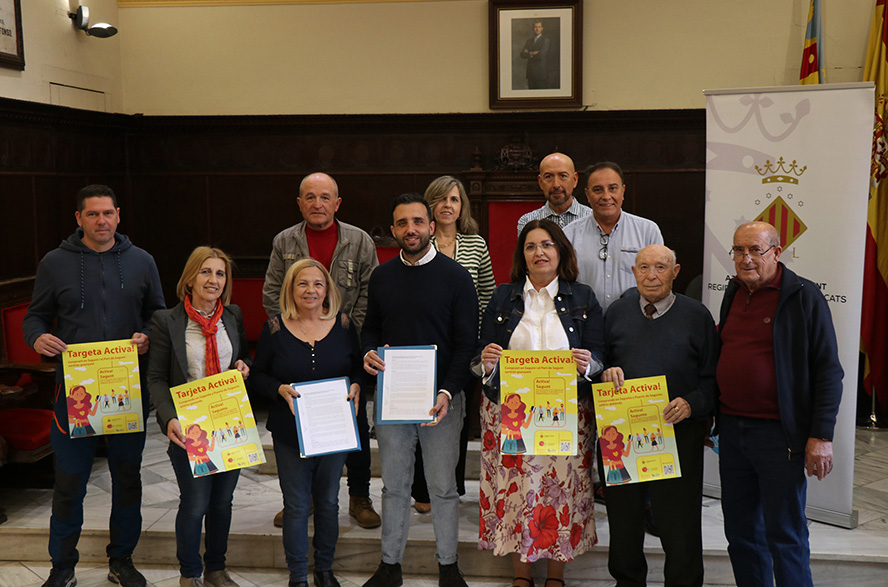 La regidoria de Comerç i mercats de l'Ajuntament de Sagunt presenta la campanya Targeta Activa!