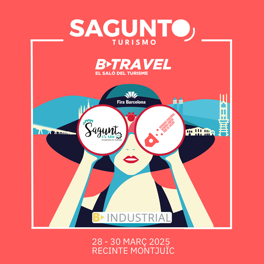 La delegación de Turismo de Sagunto participa en la Feria Nacional de Turismo de Barcelona B-Travel 2025