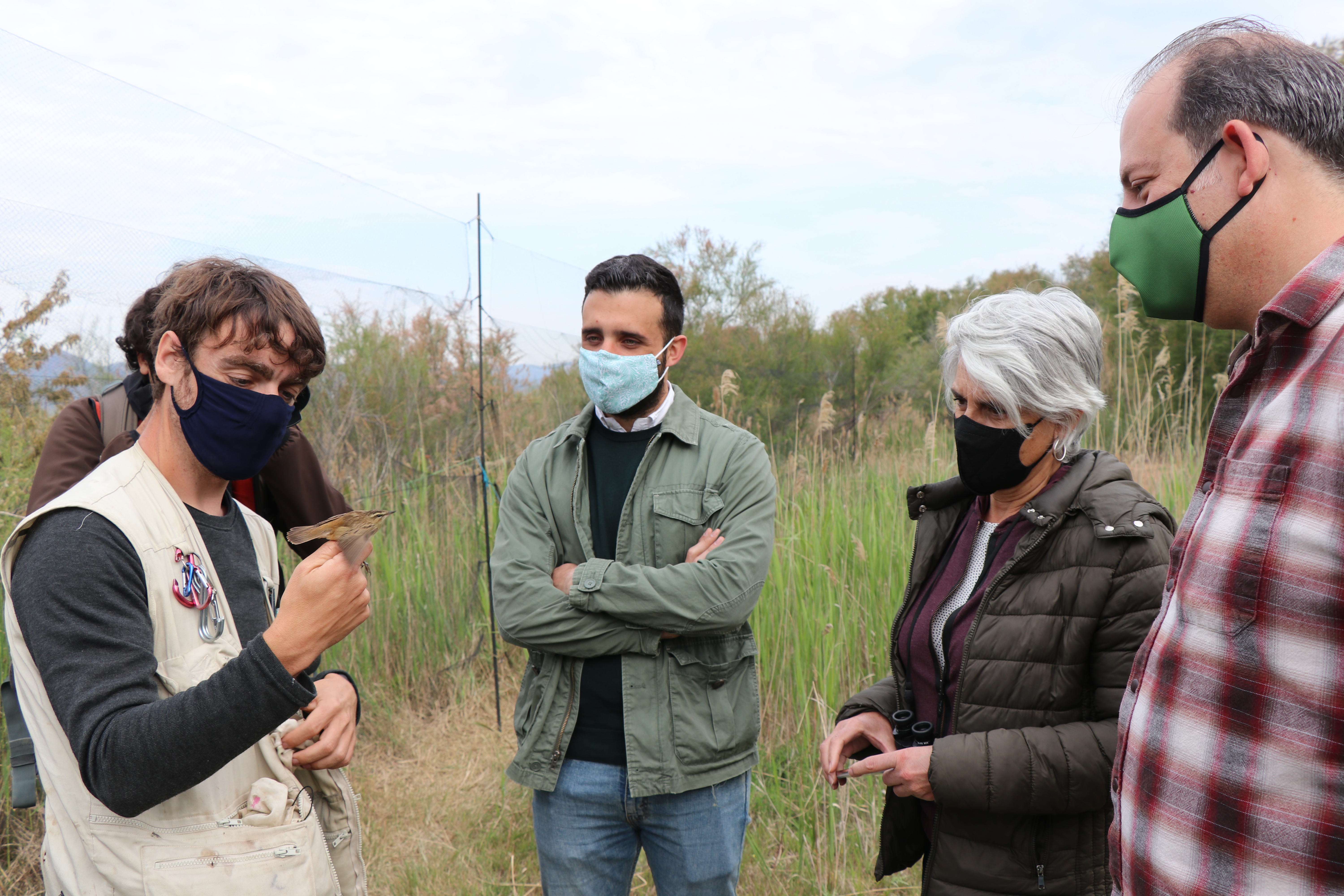 Darío Moreno visita la Marjal dels Moros per conéixer el Projecte Life Paludicola