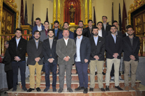 L'alcalde va assistir al lliurament del regal de la Majoralía 2016 a la Confraria de la Sang