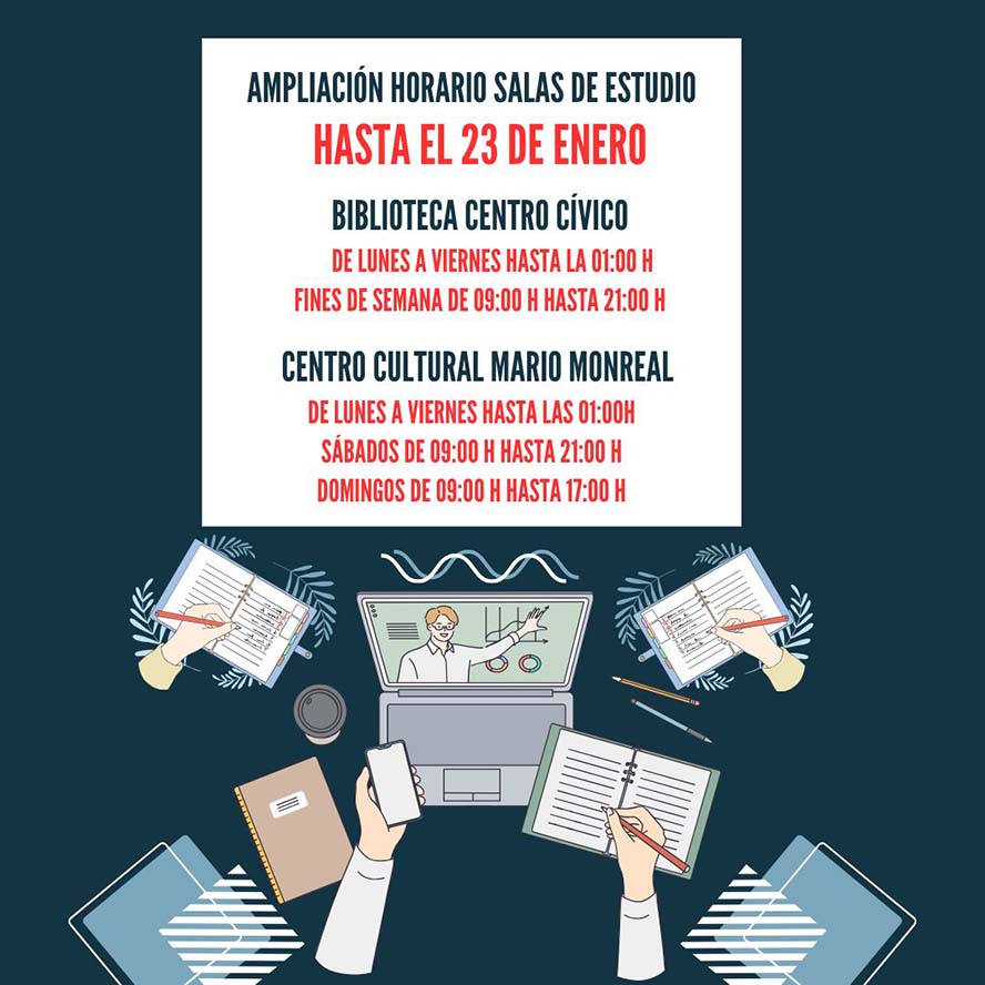 Las bibliotecas municipales de Sagunto y Puerto de Sagunto amplían su horario hasta el 23 de enero