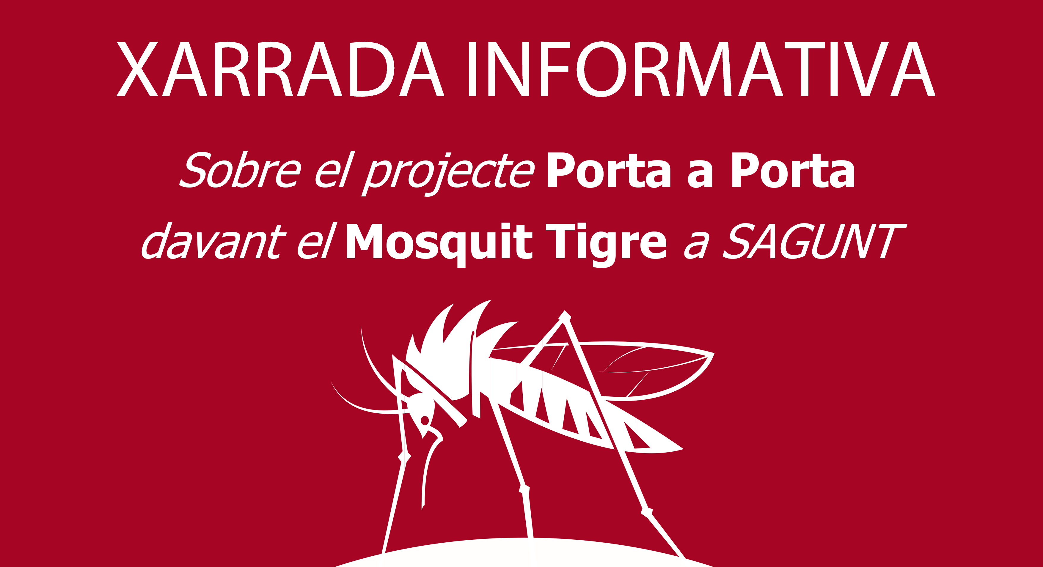 El departament de Sanitat oferix una xarrada-taller a Almardà sobre consells per previndre el mosquit tigre