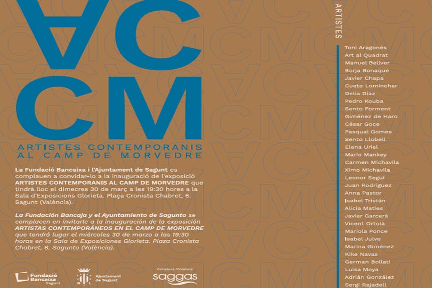 L'exposició 'Artistes Contemporanis al Camp de Morvedre' s'inaugura el dimecres a la sala d'Exposicions Glorieta