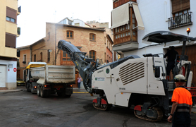 Las obras de repavimentación en el núcleo histórico de Sagunto ya han comenzado