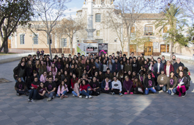 Una decena de jóvenes del programa ‘Corresponsales de Sagunto’ participan en el Encuentro de Alumnado Activo del consorcio Xarxa Joves.net en Picassent