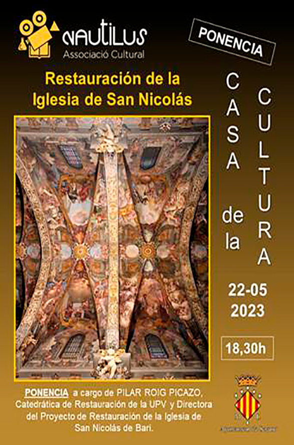 Nautilus organitza una ponència sobre la restauració de l'Església de Sant Nicolau de Bari