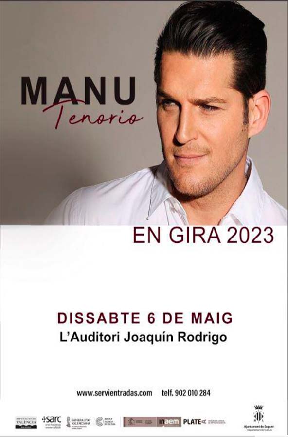Manu Tenorio actua a l'Auditori Joaquín Rodrigo en la seua gira 2023