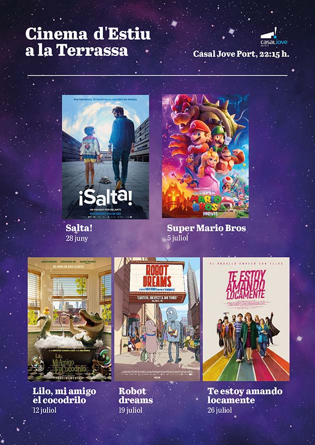 Cinema d'estiu gratuït al Casal Jove del Port de Sagunt
