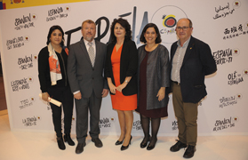 El alcalde de Sagunto y la concejala de Turismo recogen el galardón de finalista de los premios EDEN