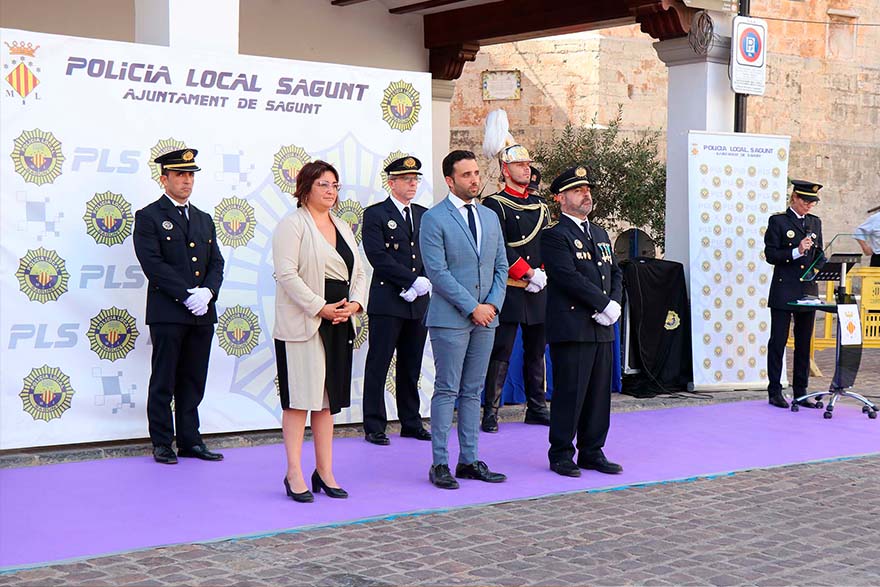 La ciutat celebra la festivitat del patró de la Policia Local de Sagunt, Sant Miquel