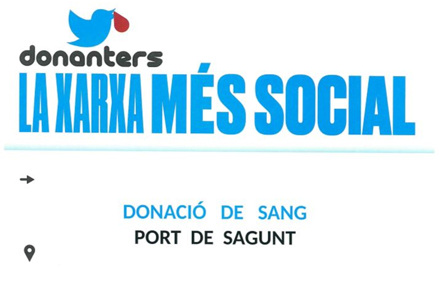 El Port de Sagunt acull una nova jornada de donació de sang de la campanya ‘Donanters. La xarxa més social’