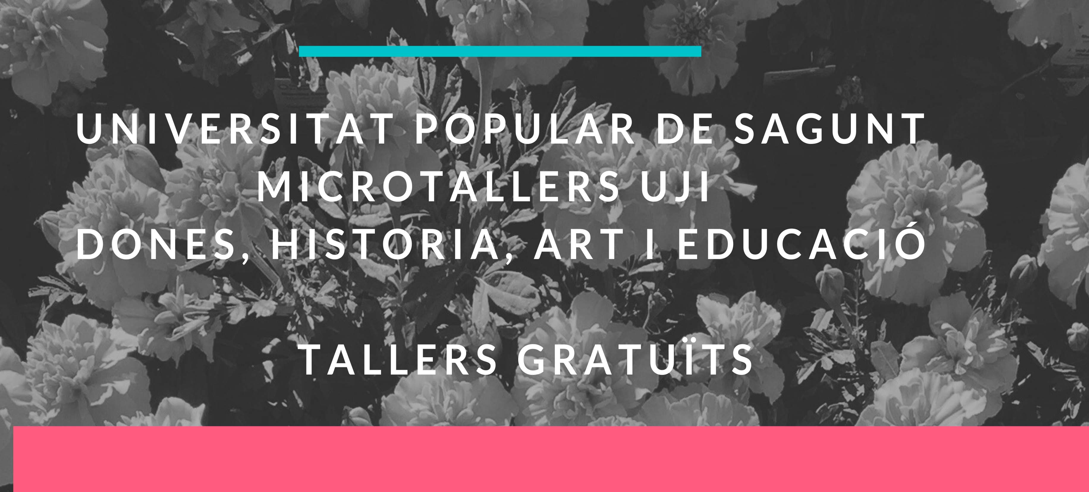 La Universitat Popular de Sagunt presenta els tallers sobre la realitat històrica, artística i literària de la dona